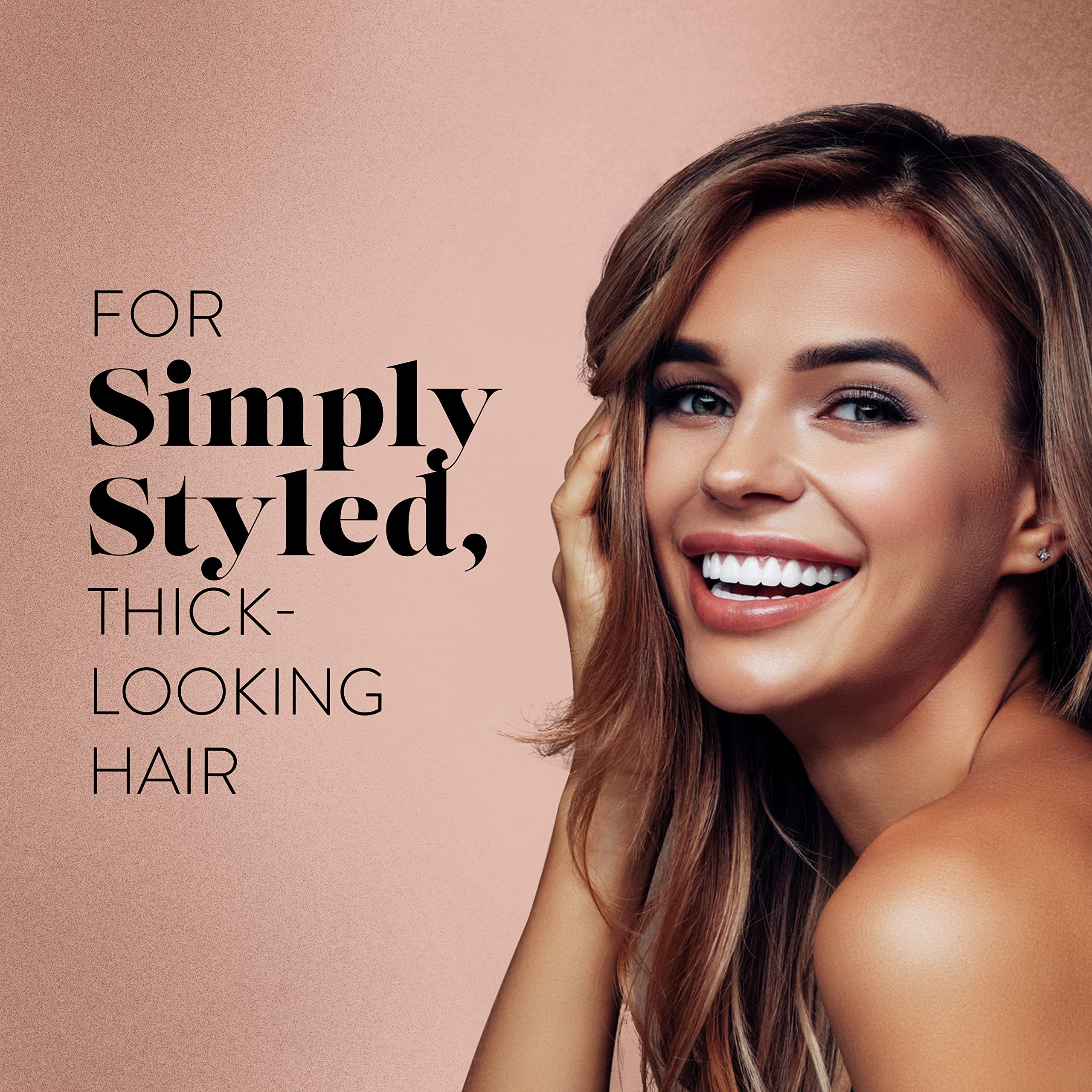 Styling action using Suave Cream for quick, everyday looks.