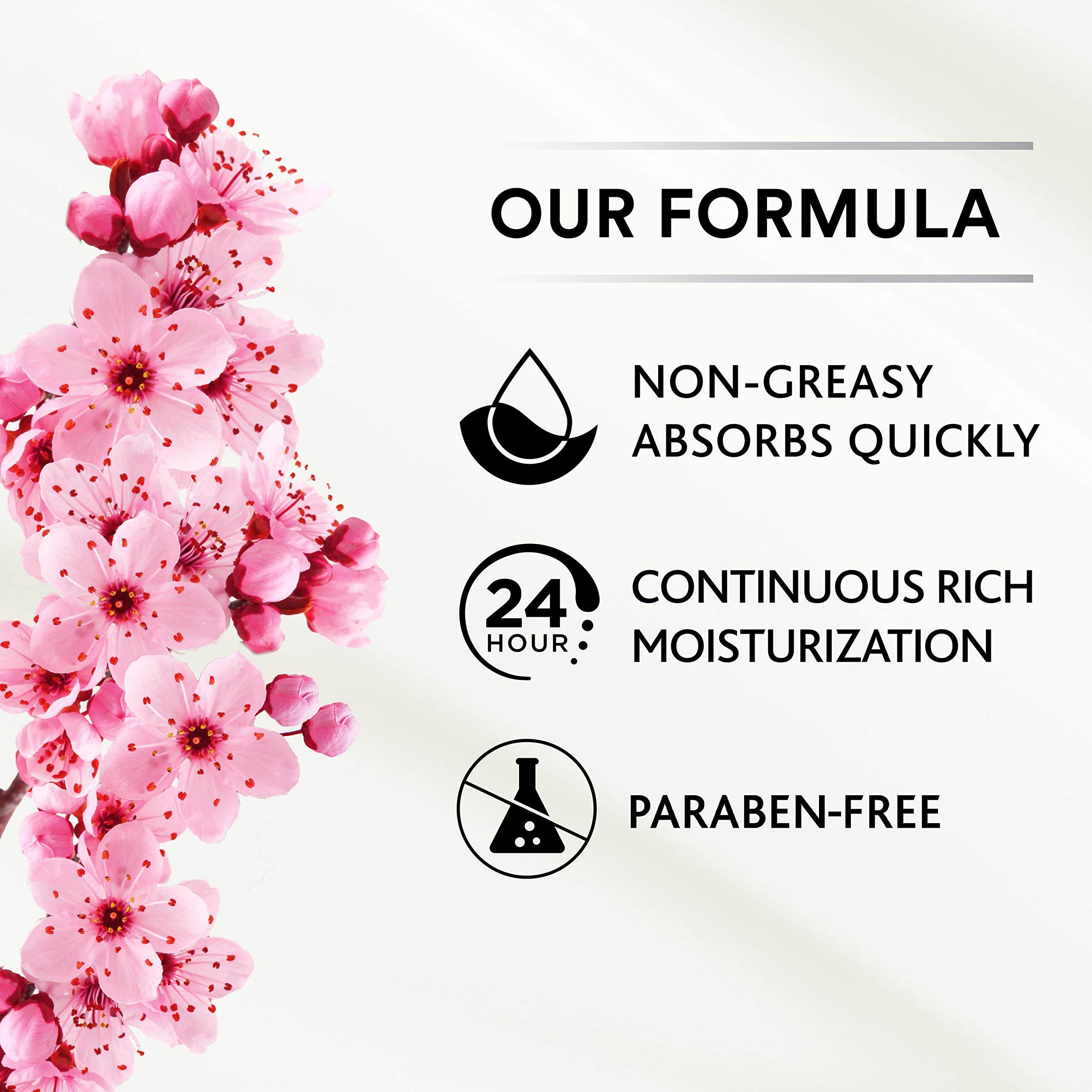 Back-of-bottle detail for Suave Wild Cherry Blossom shows 18 oz size