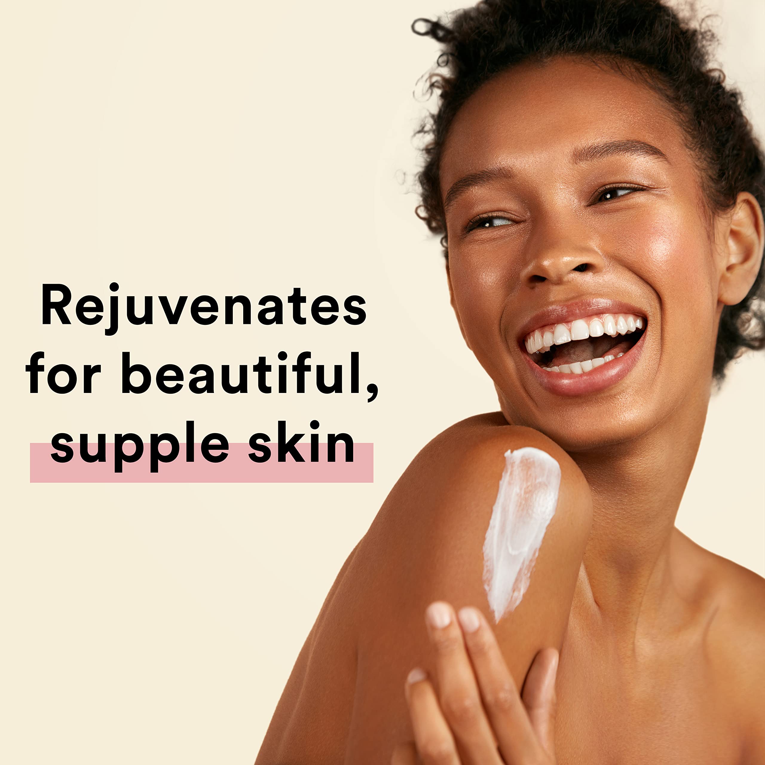 Close-up of Suave Wild Cherry Blossom texture on skin suggests quick absorption