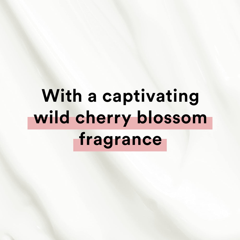 Product shot highlights Suave Wild Cherry Blossom scent branding on label