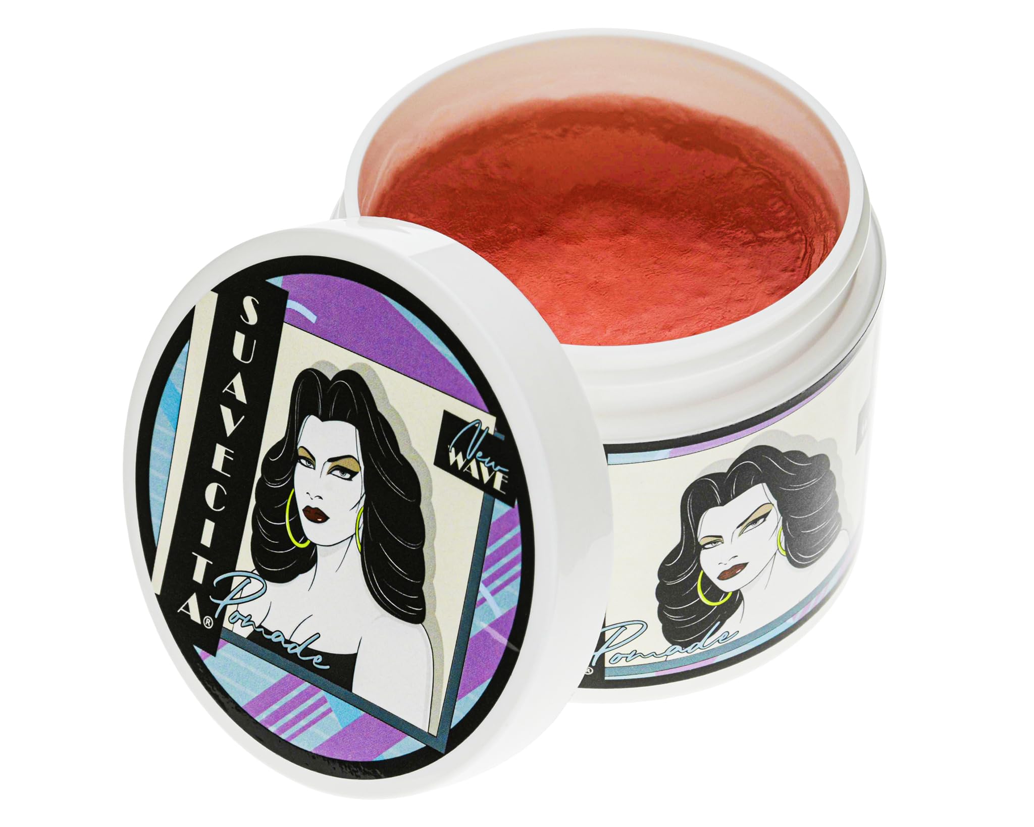 Hair being styled with Suavecita pomade to tame frizz and add shine.