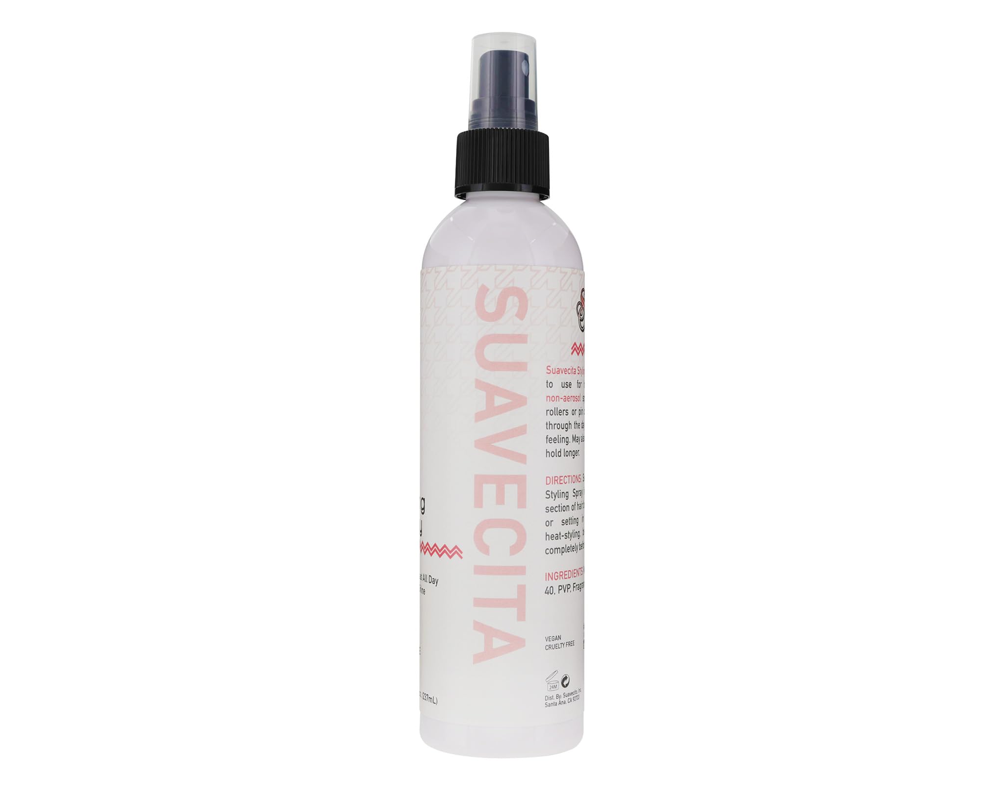 Suavecita styling spray with wild berry scent for a fresh styling experience.