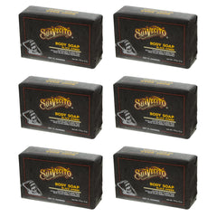 Suavecito Black Amber soap bar front view for daily cleansing and masculine scent.
