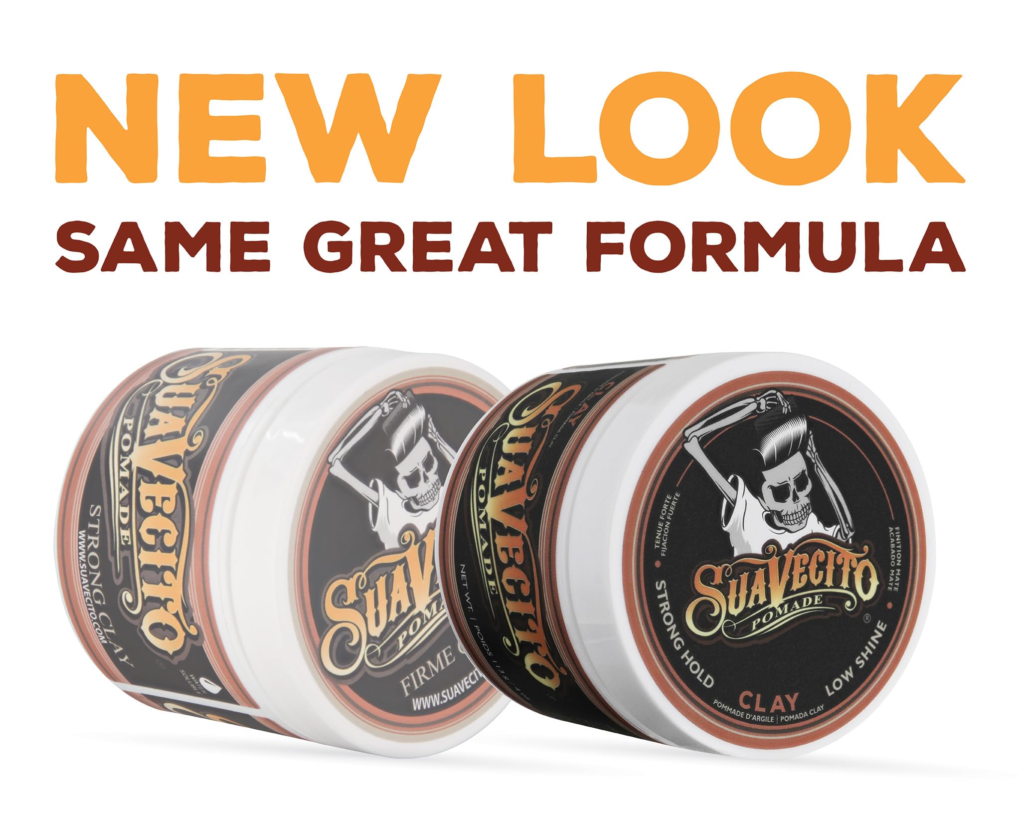 Hands warming the pomade—Suavecito Firme Clay for better grip.