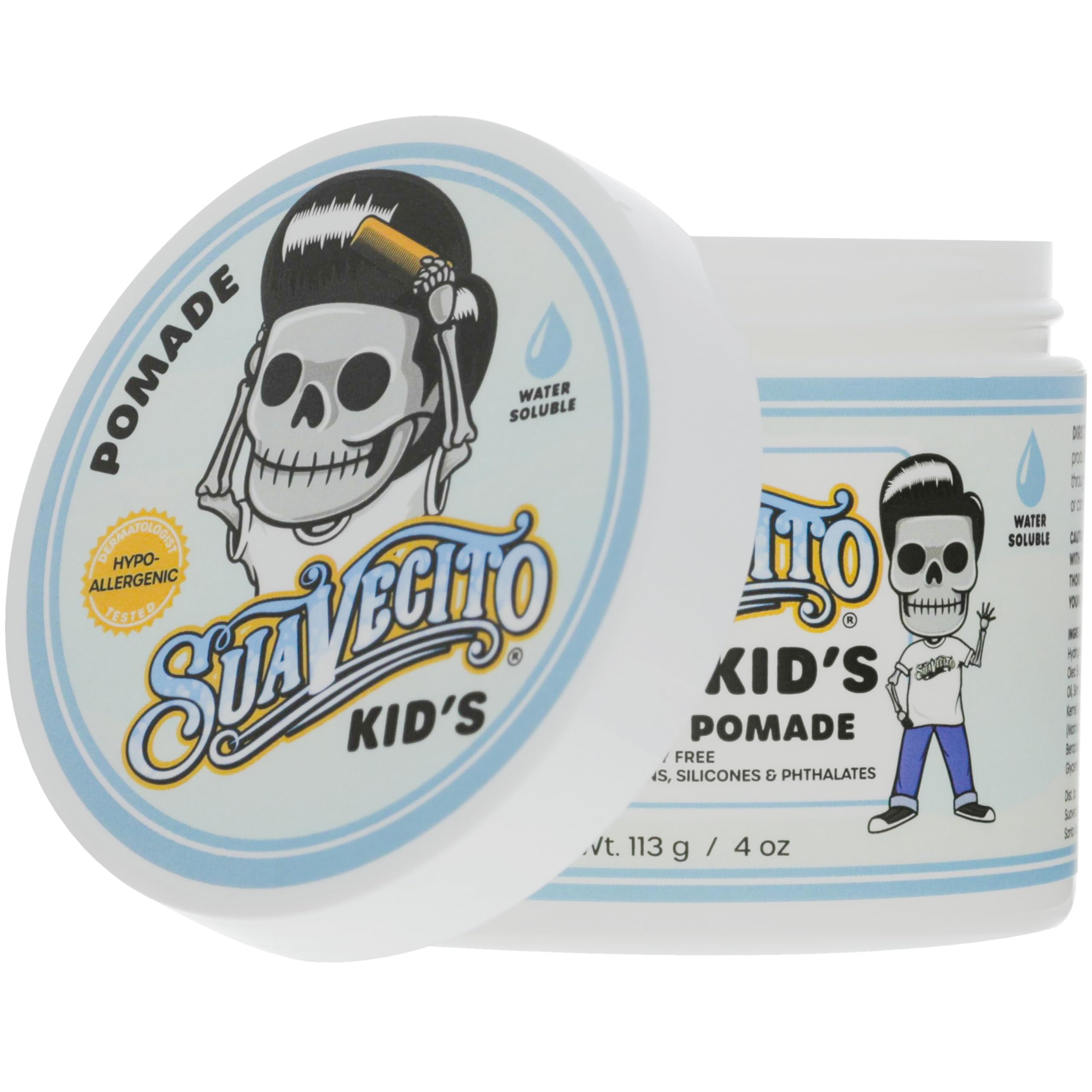 Suavecito Kid’s Pomade gluten-free and dairy-free ingredients.