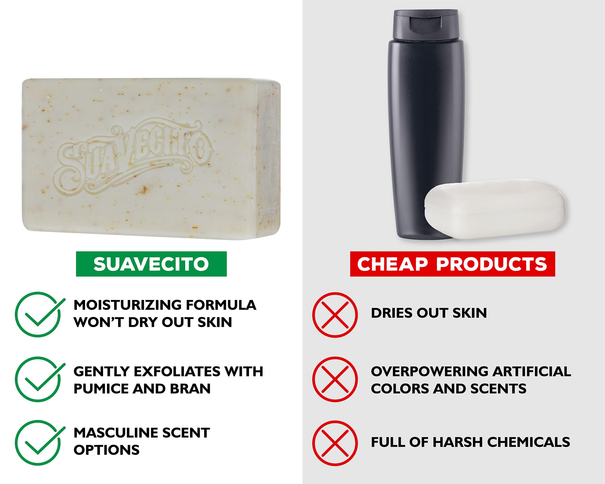 Suavecito Made in USA badge signals quality and domestic production.