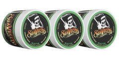 Suavecito Matte Pomade bottle with no-shine finish for versatile daily styles.