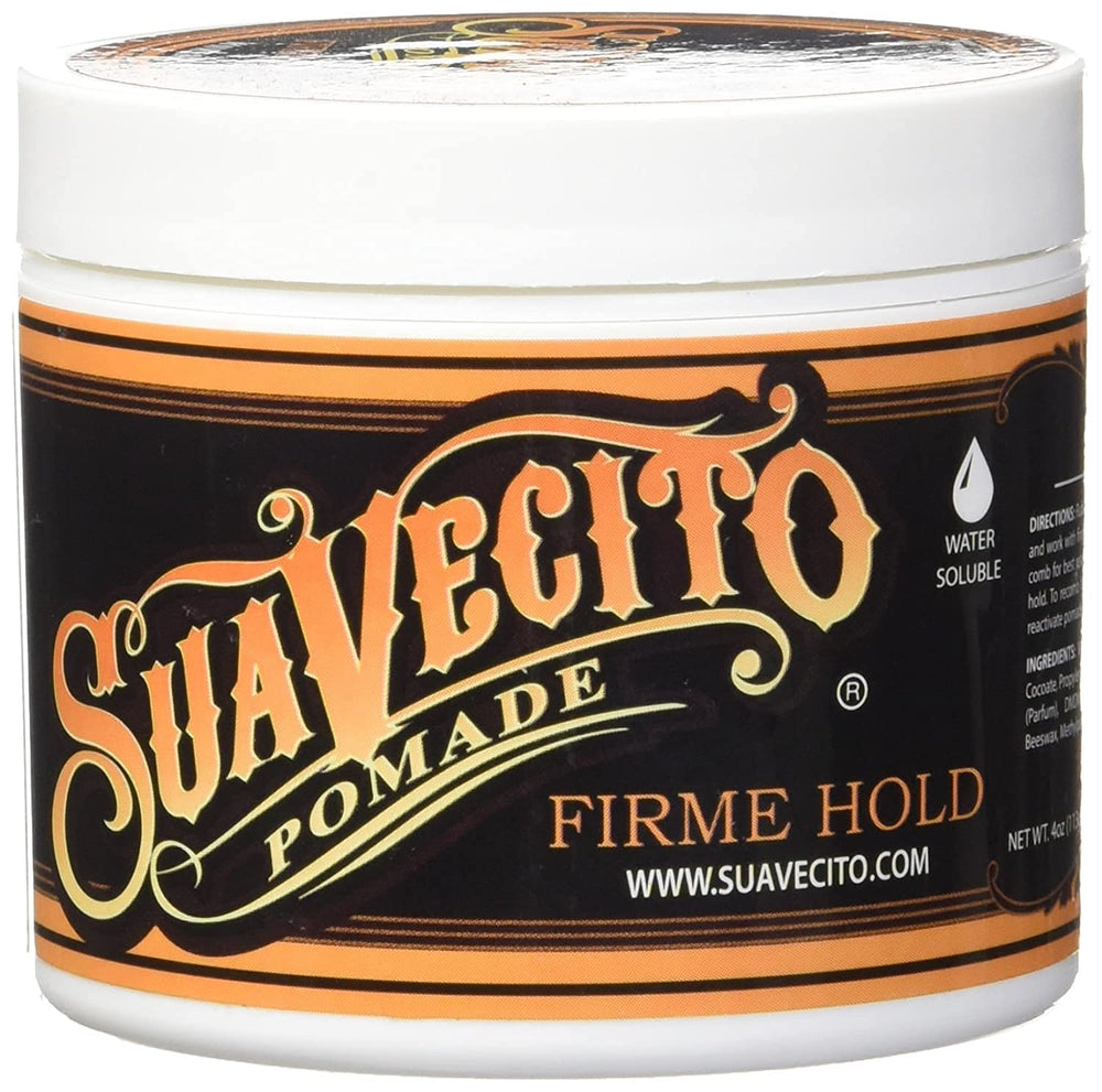 Application view highlights creamy texture of Suavecito Pomade Firme.
