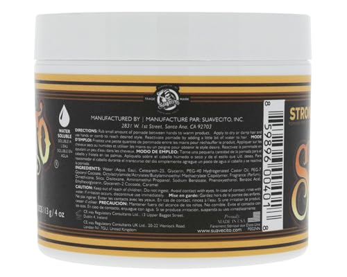 Suavecito Pomade Firme Hold creamy texture enables easy application.