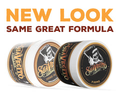 Suavecito Pomade Firme Hold side-part styling for clean lines.