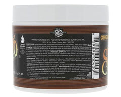 Suavecito Pomade Original packaging scene emphasizing water-based washout and lasting control.