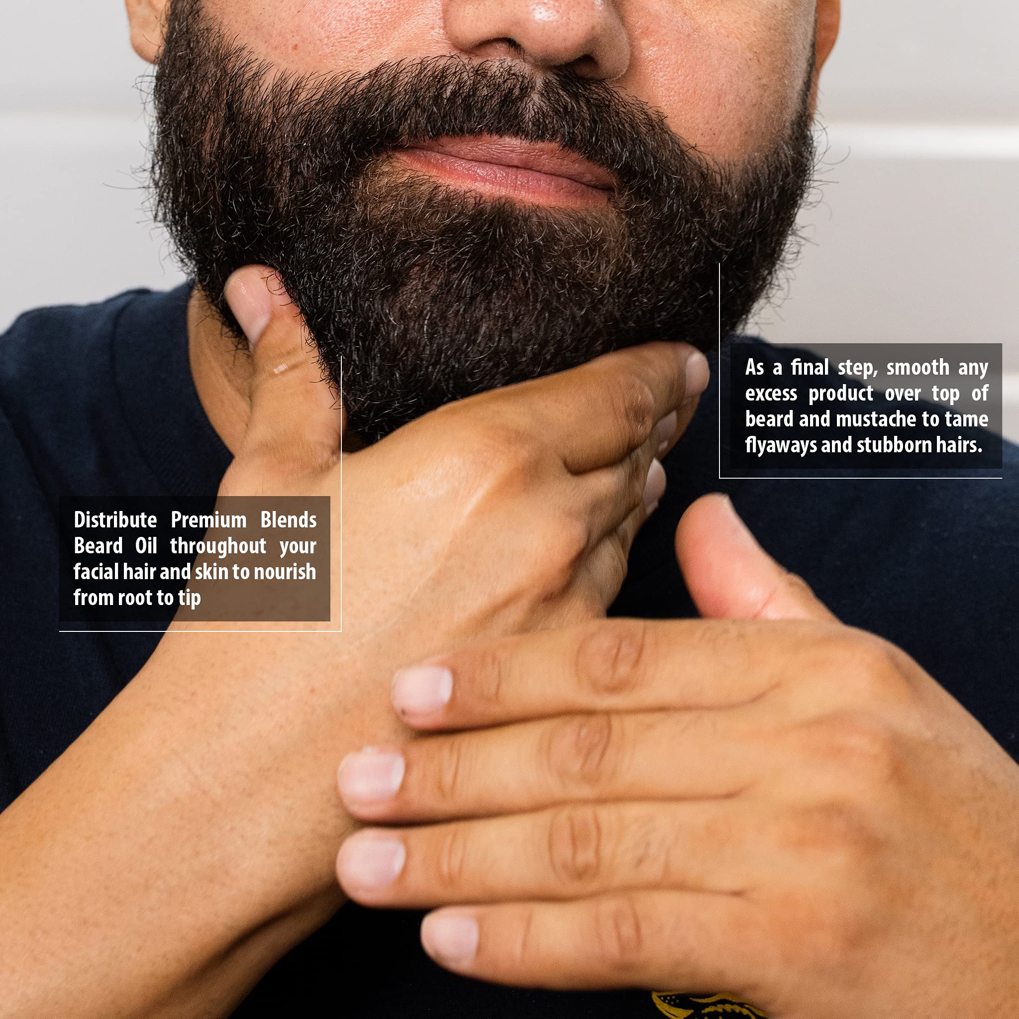 Suavecito Premium Blends hydrates beard and skin for comfortable wear.