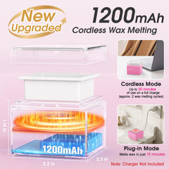 SUBAY eyebrow and ear hair removal set with precision heat for safe grooming.