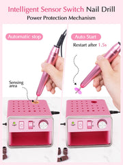 SUBAY nail drill attachments collection displayed for buffing shaping and polishing nails