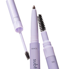 Subtl Beauty Brow Staks pencil fills sparse areas with precise pigment.