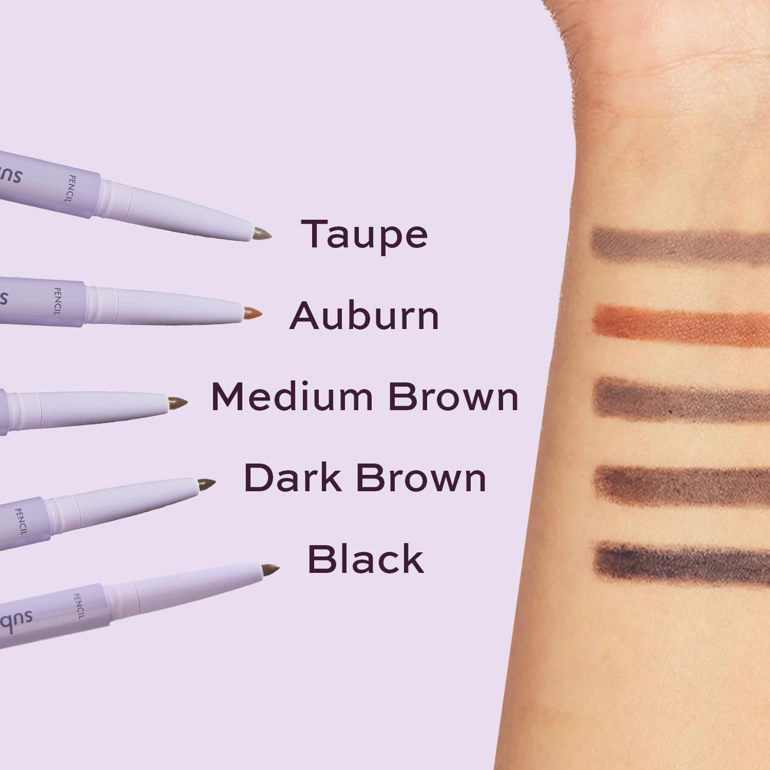 Subtl Beauty Brow Staks travel-friendly case fits in a purse.
