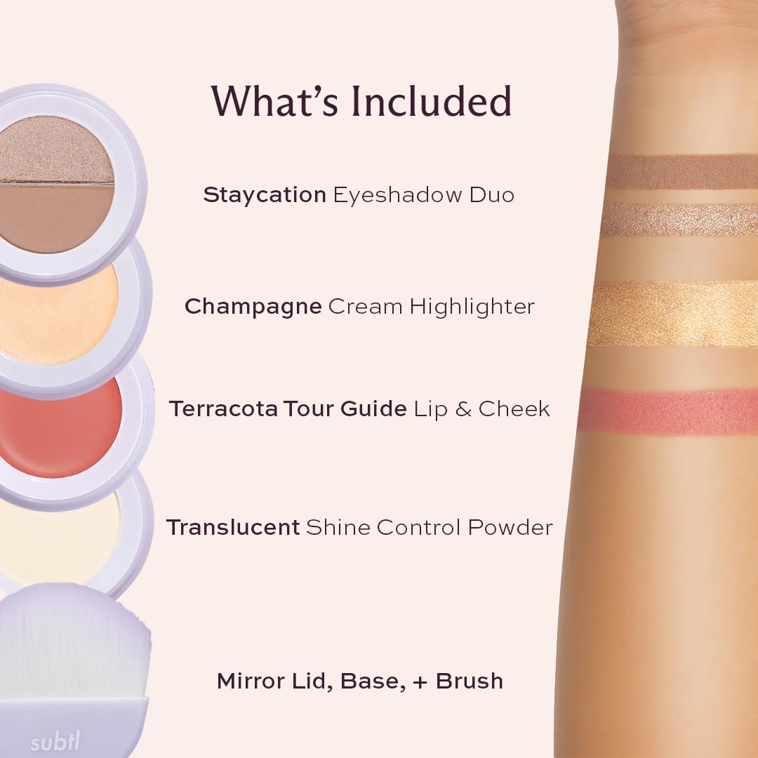 Subtl Beauty Staks shine-control powder keeps skin matte during busy days