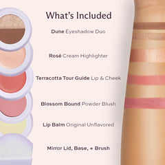 Subtl Beauty Subtl Staks eyeshadow duo in brown matte for defined crease definition.