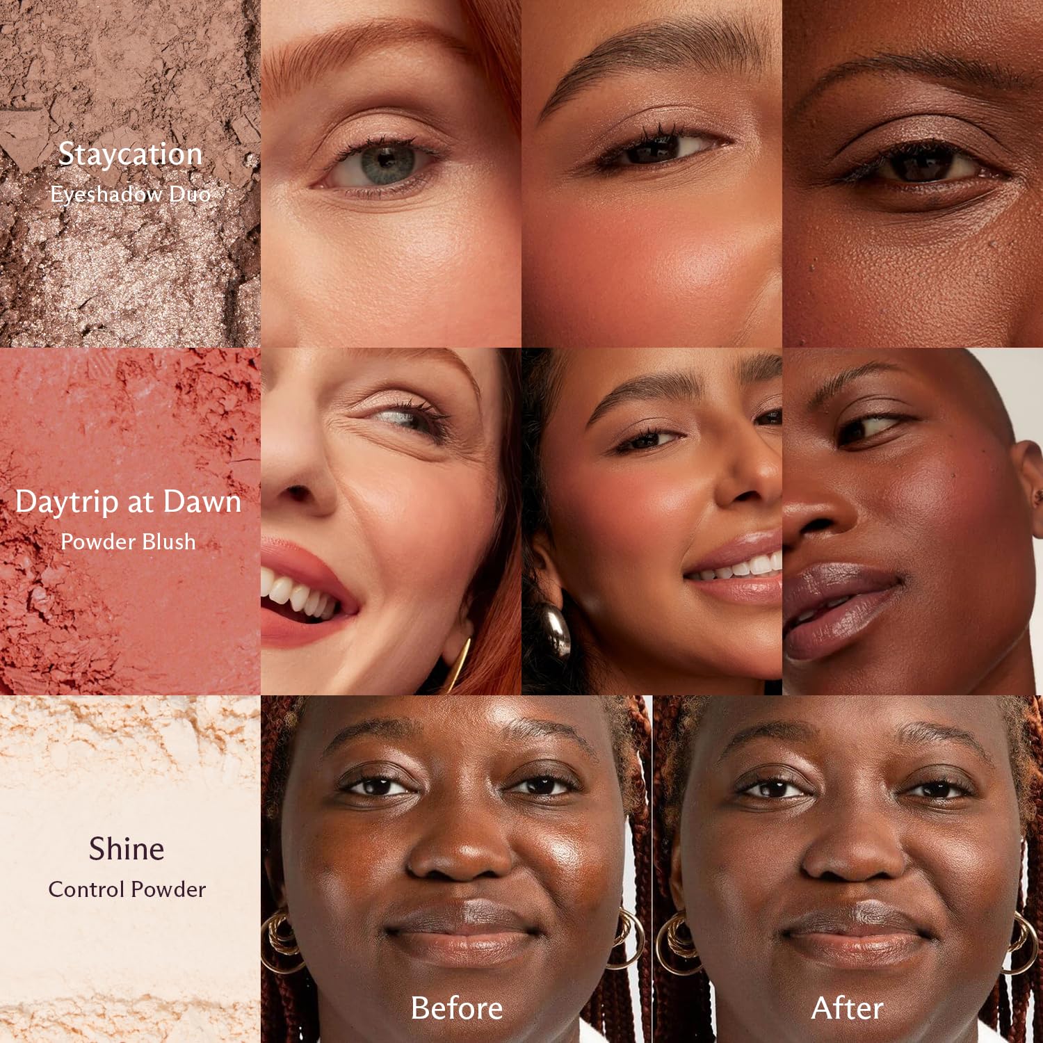 Subtl Staks powder blush provides natural color with a soft finish.