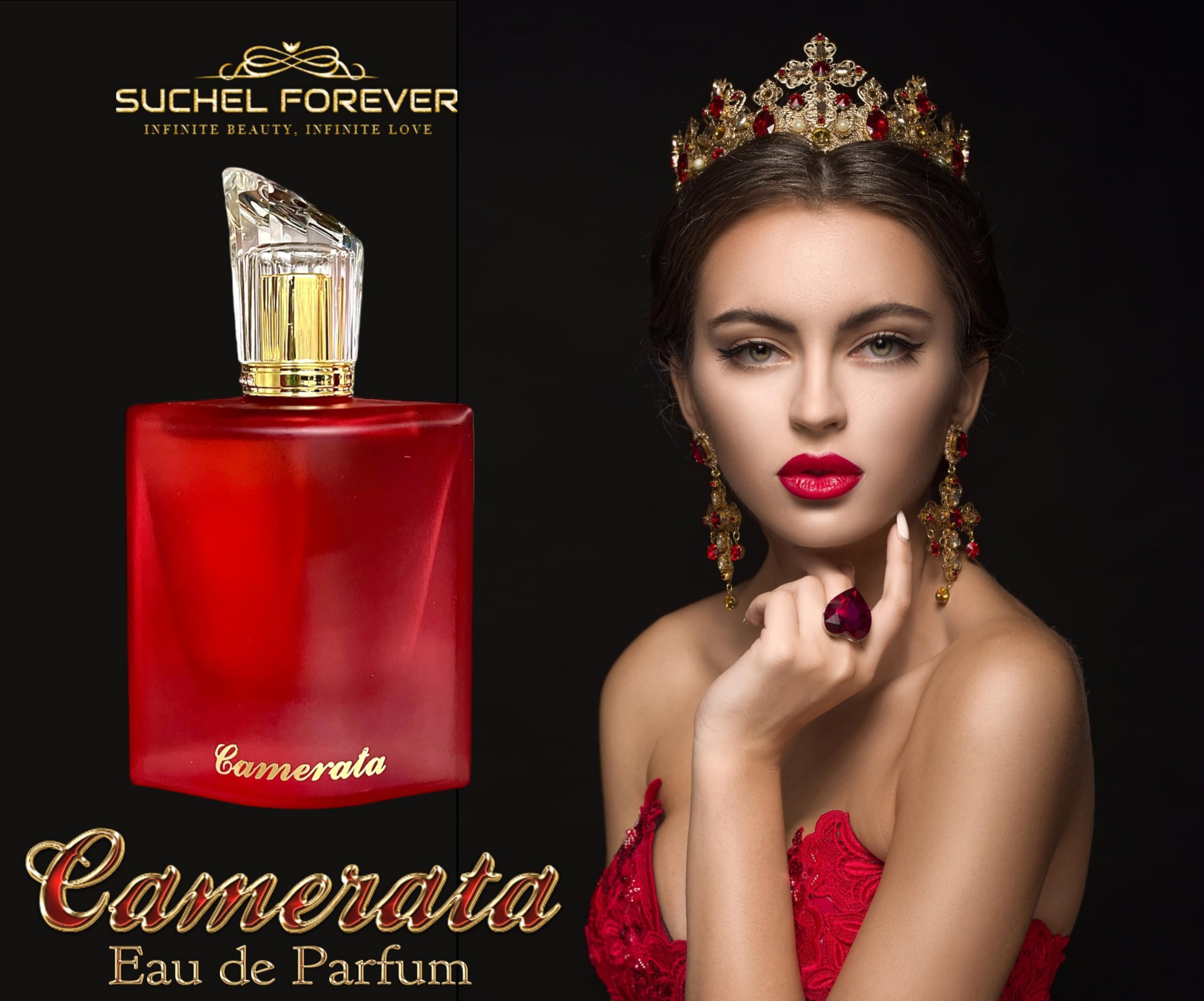 SUCHEL FOREVER Camerata vanity display with product focus.