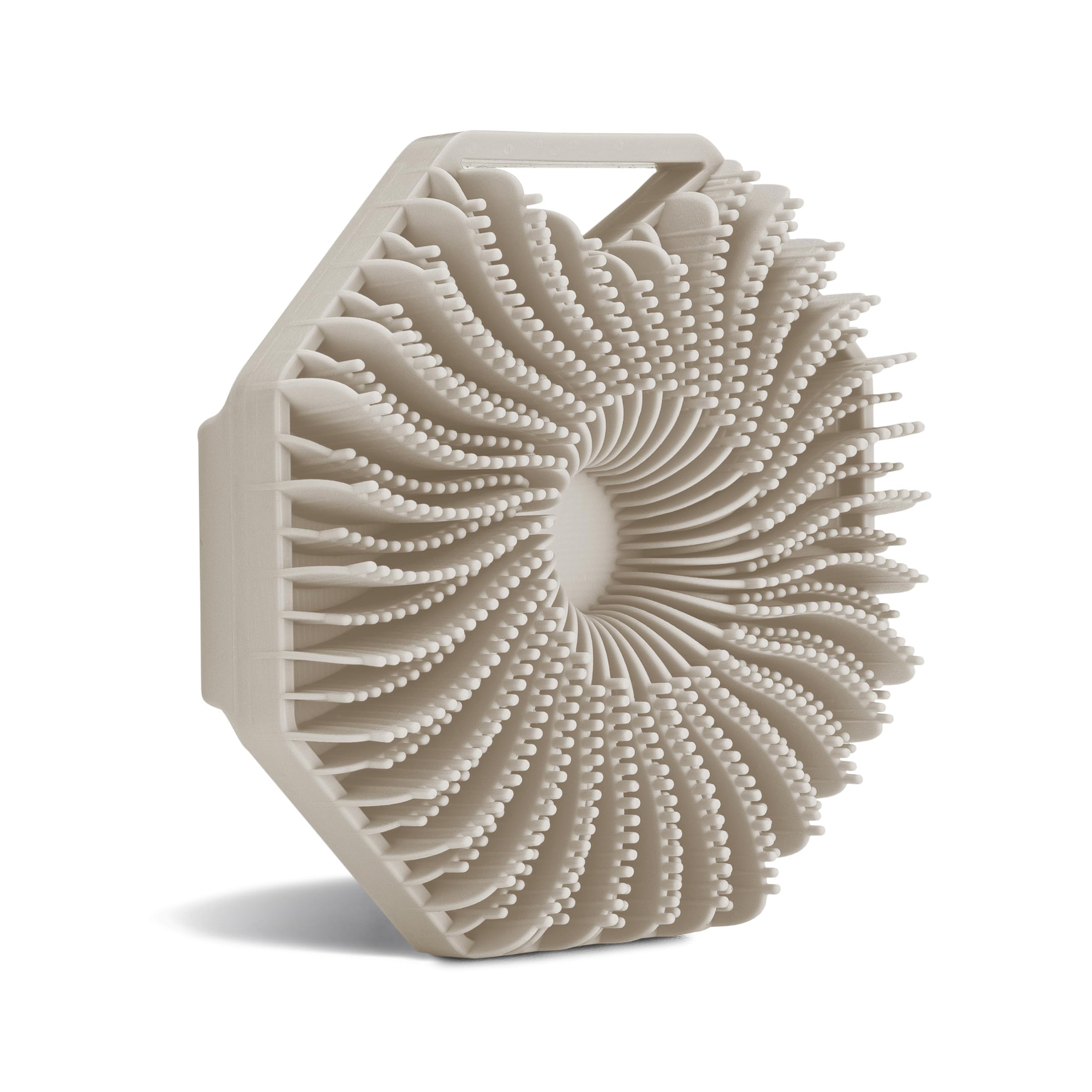 Sud Scrub antimicrobial silicone body scrubber product shot with hygienic surface