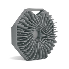 Sud Scrub antimicrobial silicone body scrubber top view shows hygienic design