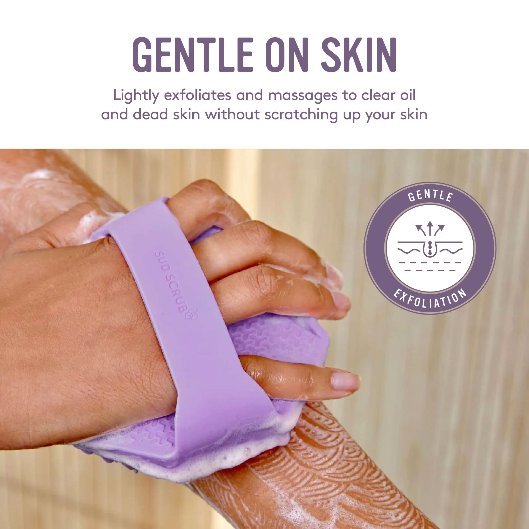 Sud Scrub silver zinc infused silicone surface protection demonstrating long-lasting antimicrobial defense