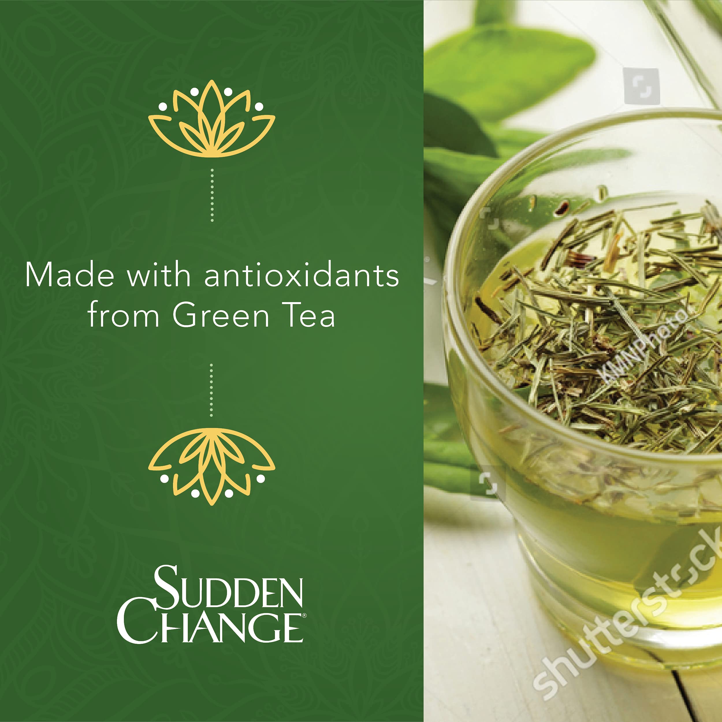 Sudden Change Green Tea Mask pores closeup reveals purifying action