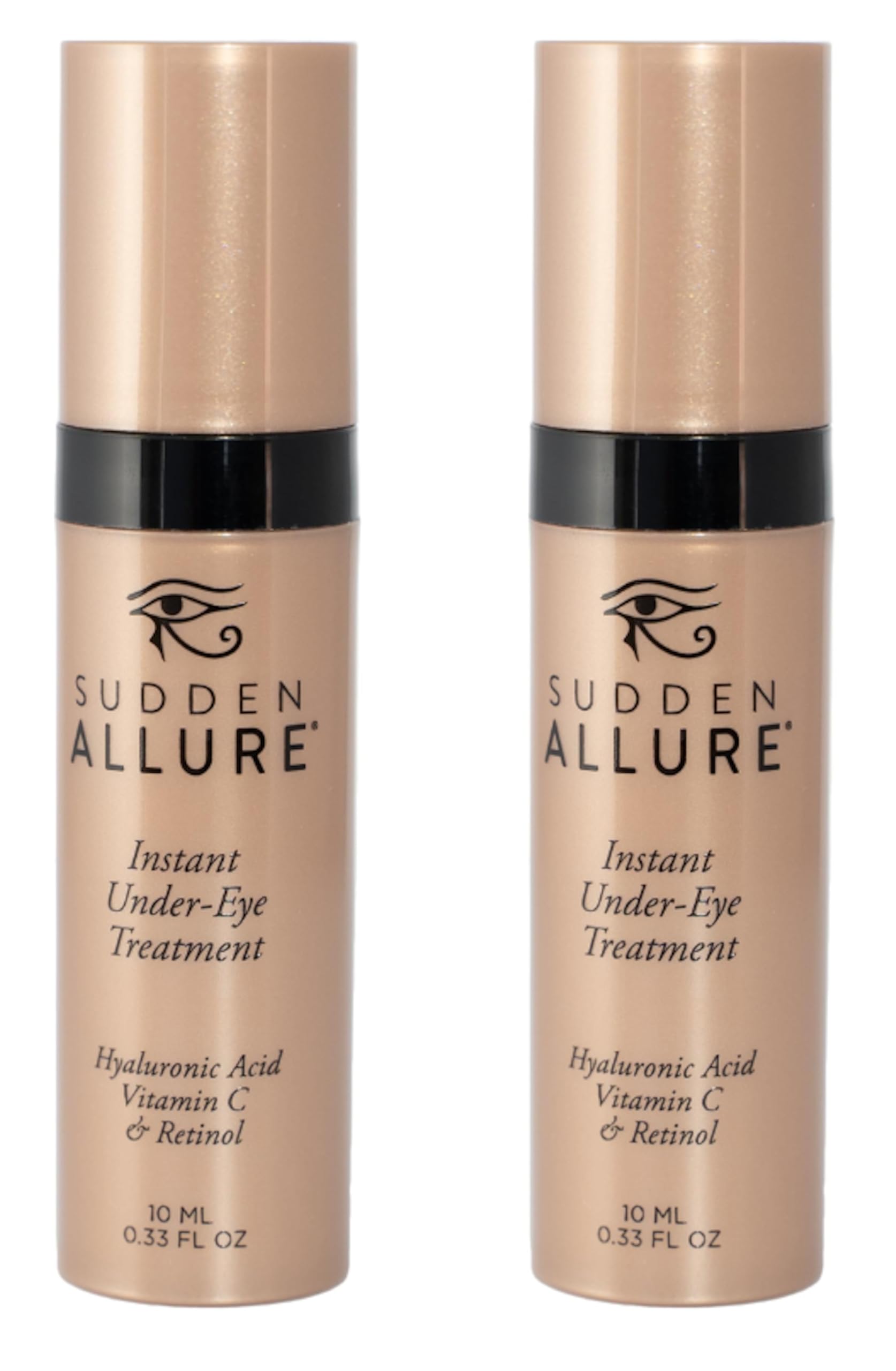 SuddenAllure under-eye serum application for refreshed, lifted eyes.