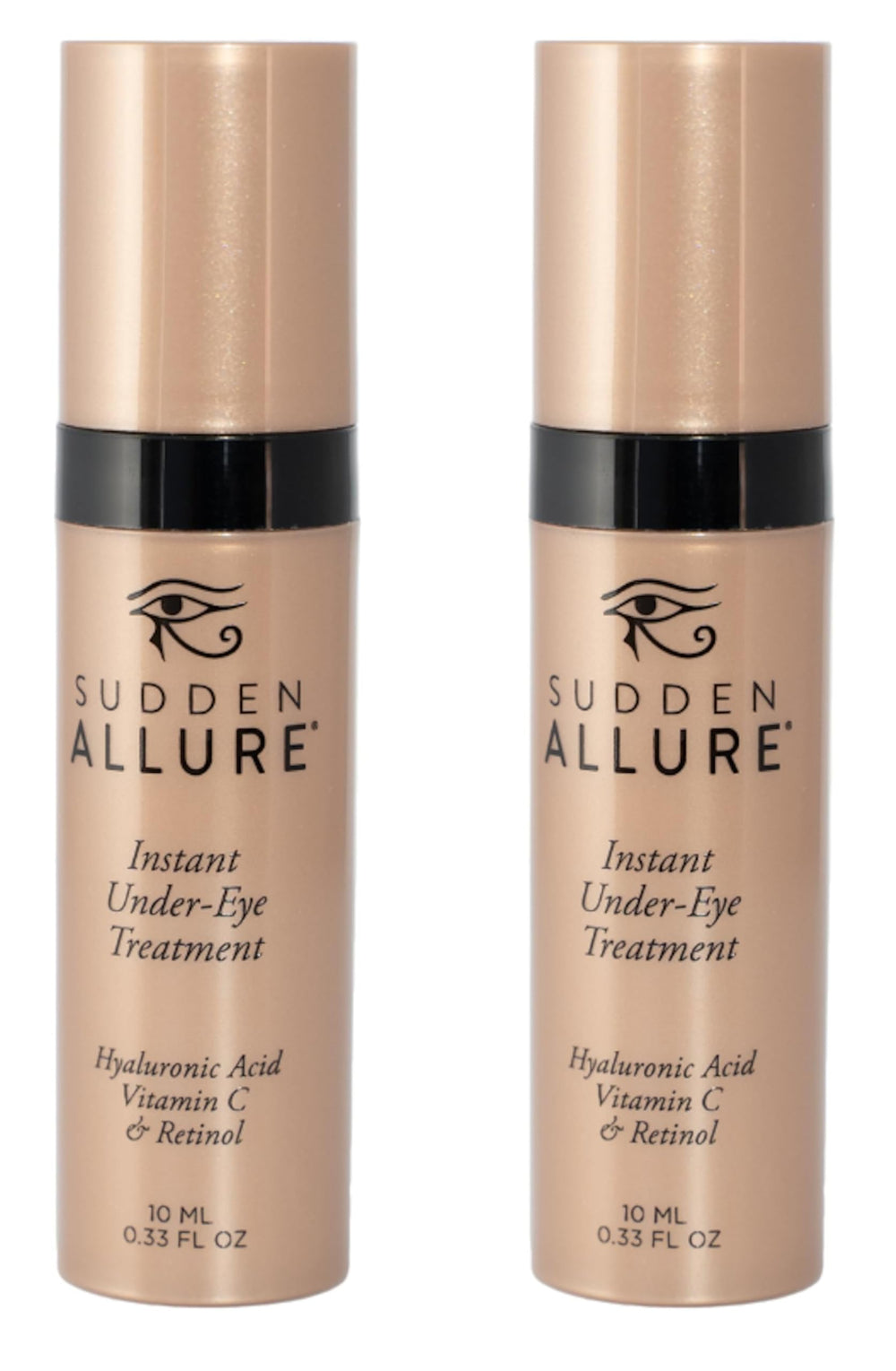SuddenAllure under-eye serum application for refreshed, lifted eyes.