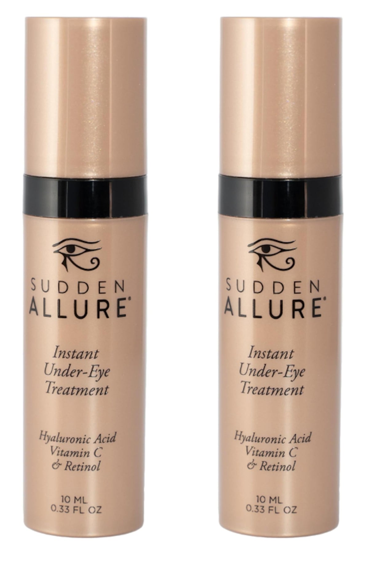SuddenAllure under-eye serum application for refreshed, lifted eyes.