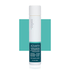 SUDZZFX AquaFix bottle front showing hydrating conditioner for dry hair.