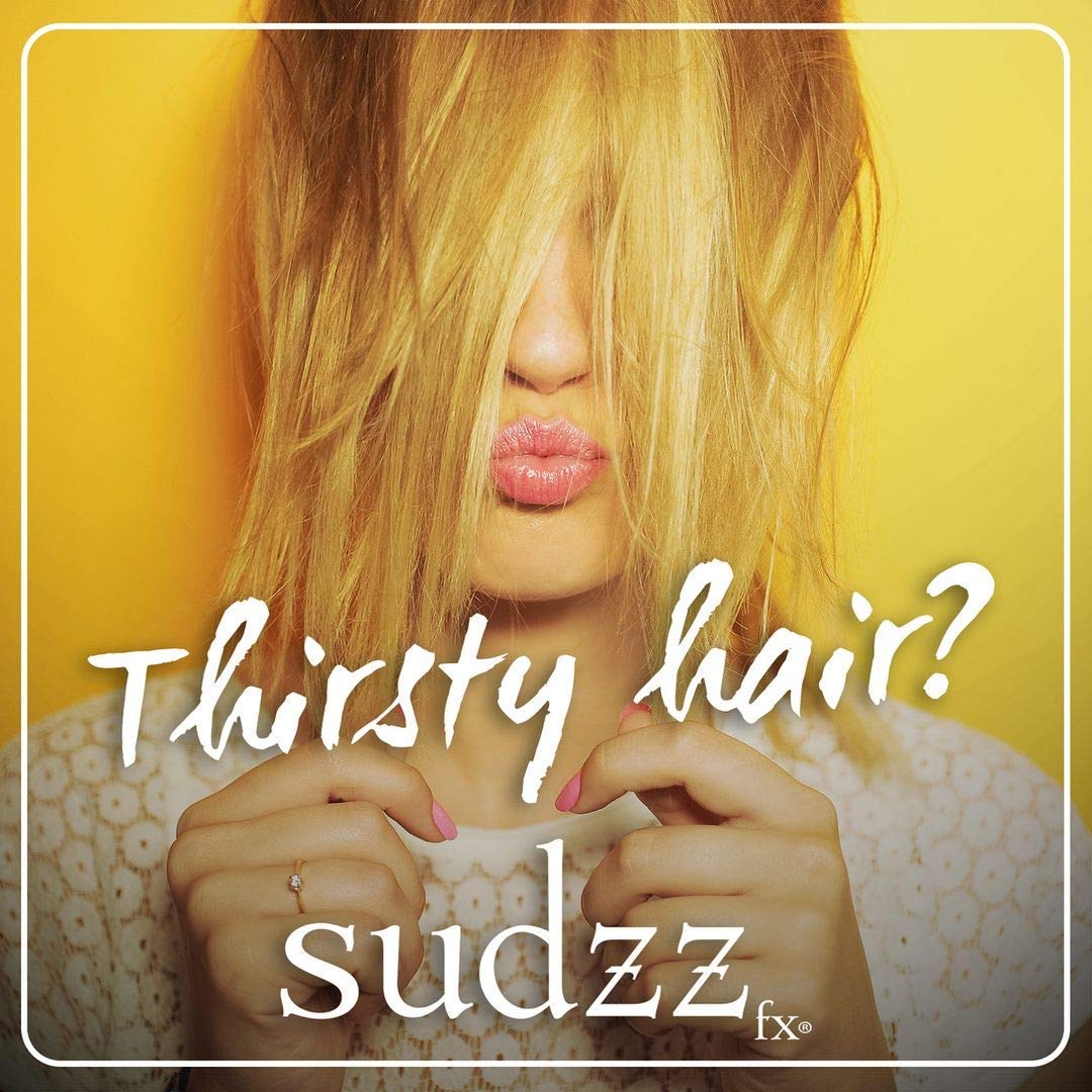 SUDZZFX ColourFix Leave-In Conditioner adds shine for color-treated hair.