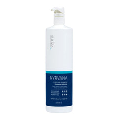SUDZZFX Nyrvana Purifying bottle demonstrates sulfate-free cleansing for color-treated hair.