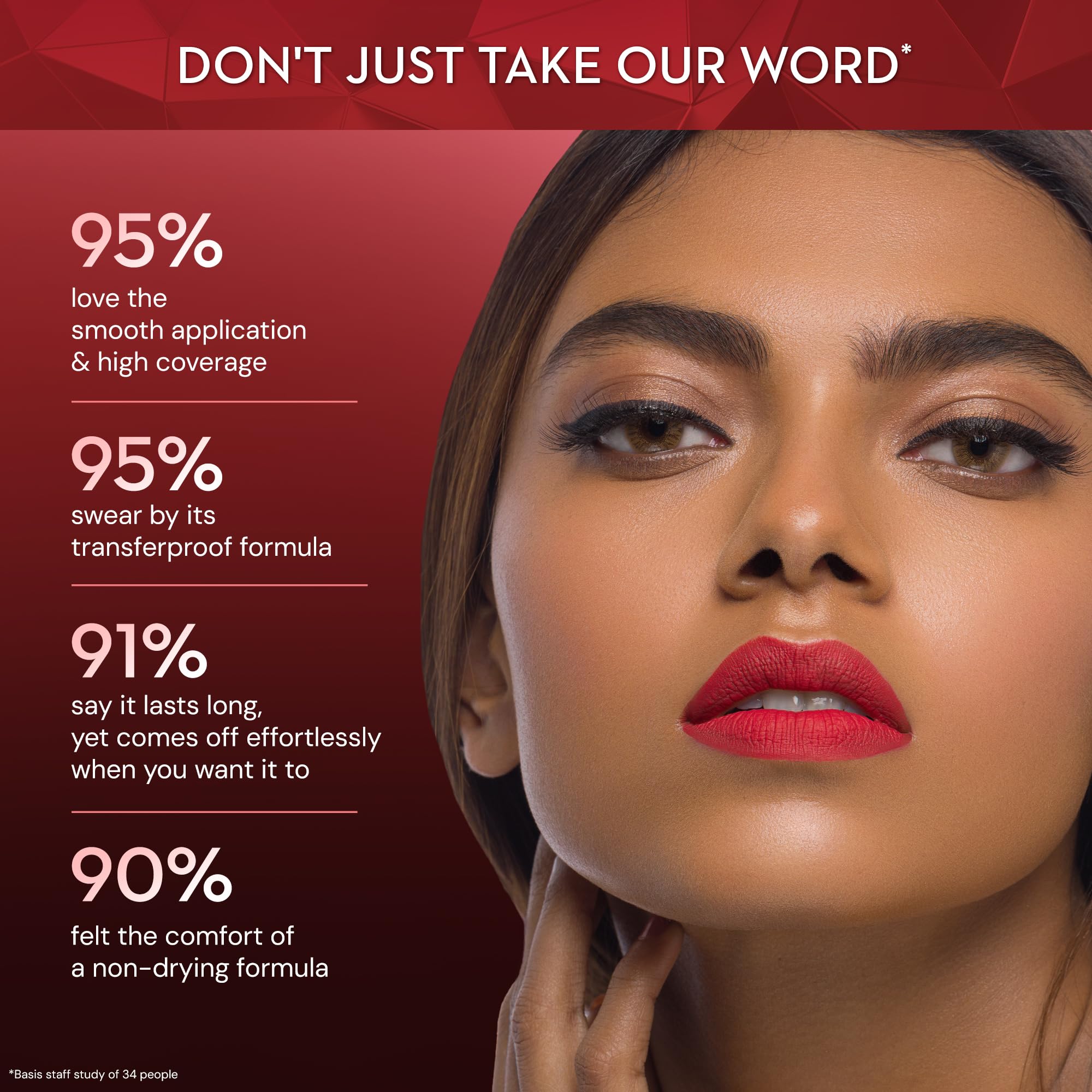 SUGAR Matte Attack Tan Halen formula with jojoba oil moisturizes lips