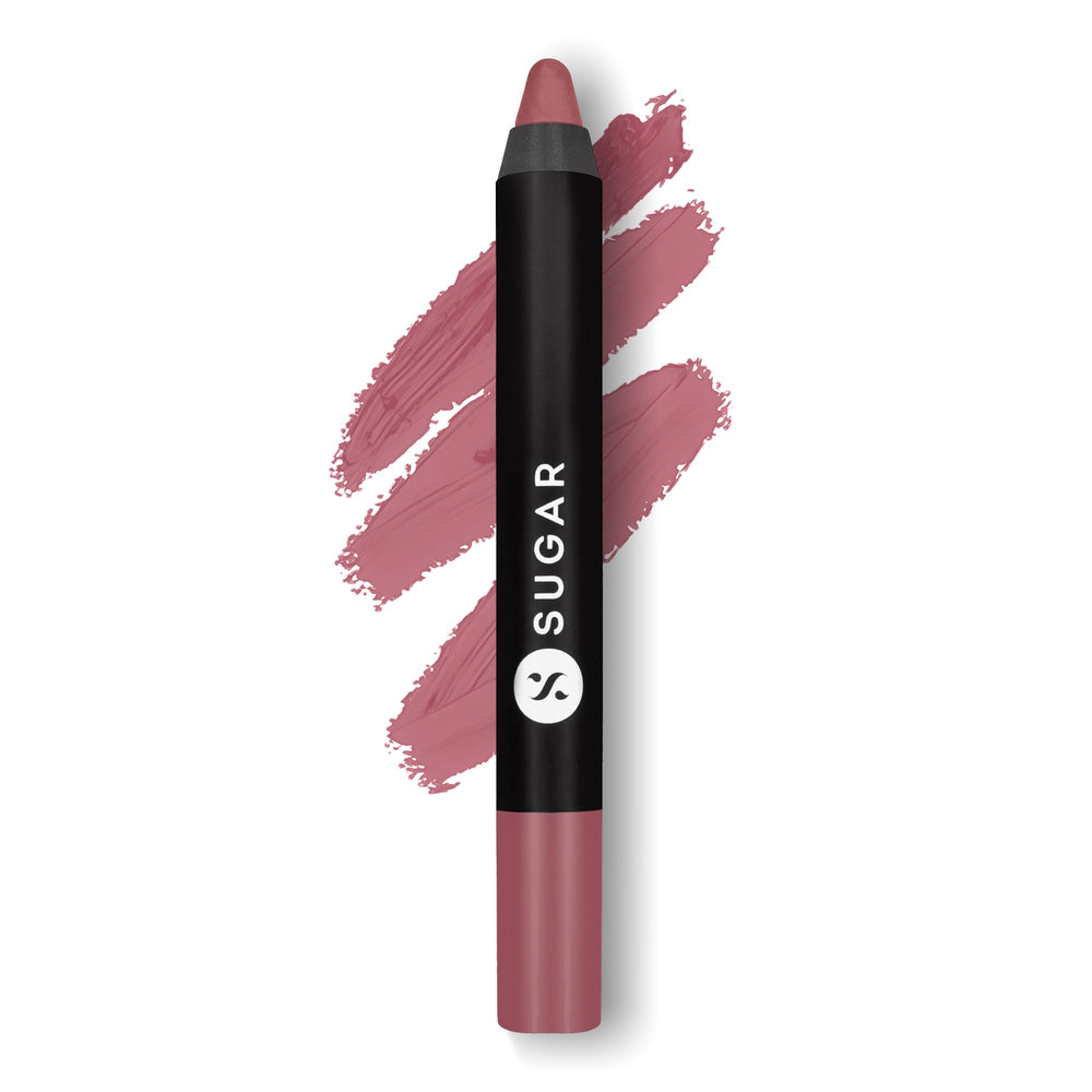 SUGAR Matte As Hell Crayon Lipstick packaging shown for on-the-go touch-ups