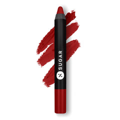 Packaging image of SUGAR Matte As Hell Crayon Lipstick for on the go color