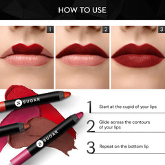 SUGAR Crayon sharpener included for precise touch-ups