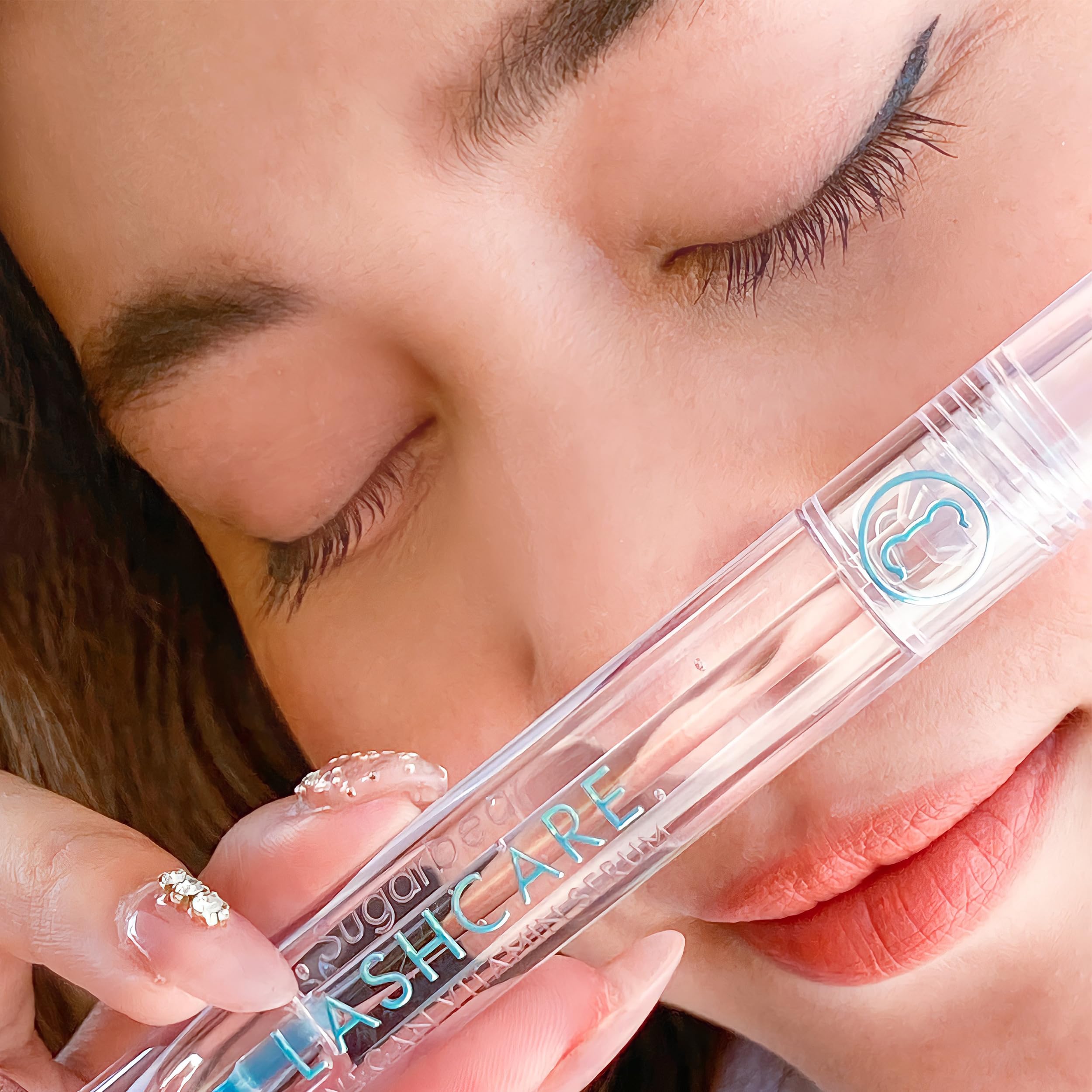 SugarBearHair SugarBearPRO lashcare in-use routine demonstrates daily application