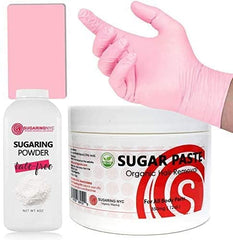 Sugaring NYC bikini paste bottle for smooth, controlled application.