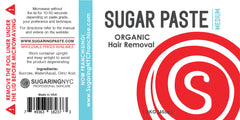 Sugaring NYC hard paste close-up showing easy application and flick technique.