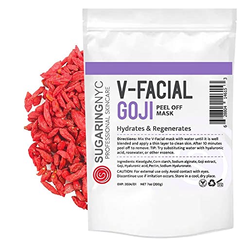 Sugaring NYC Vajacial Goji Berry Mask 7oz packaging ready for at-home use