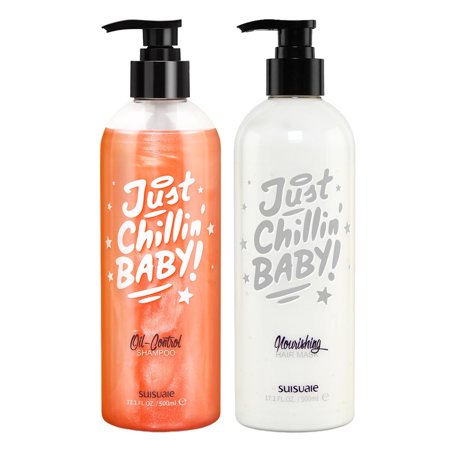 Suisuaie clarifying shampoo bottle emphasizing oil control for a refreshed scalp.