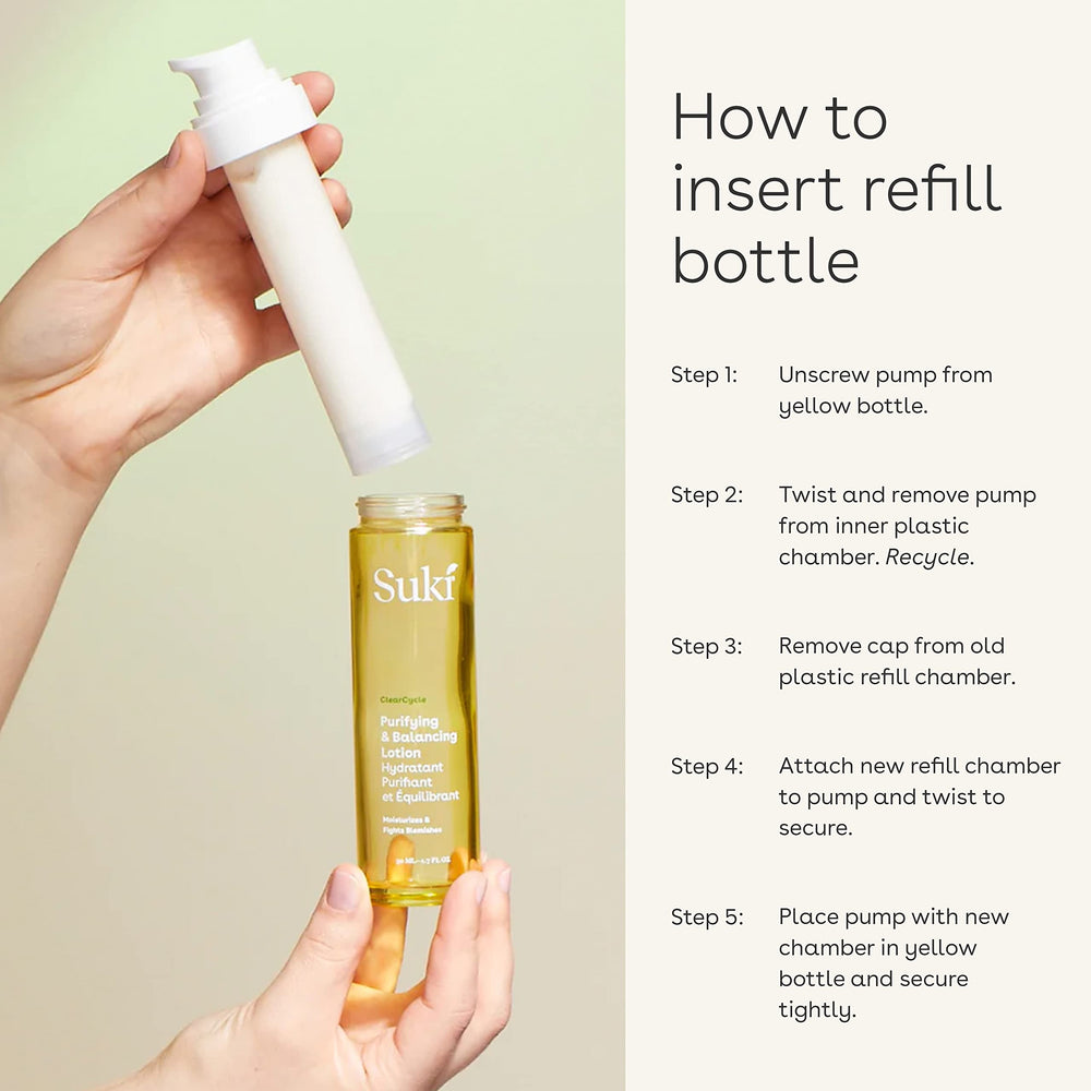 Suki Face Lotion application in morning routine, quick and even spread