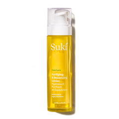 Suki Purifying Balancing Day Lotion bottle, sleek packaging for daily use and oil control
