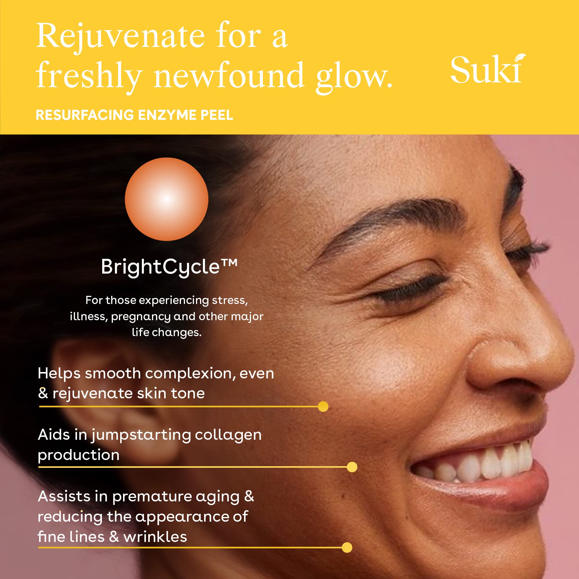 Close-up of Suki peel texture showing a light gel consistency