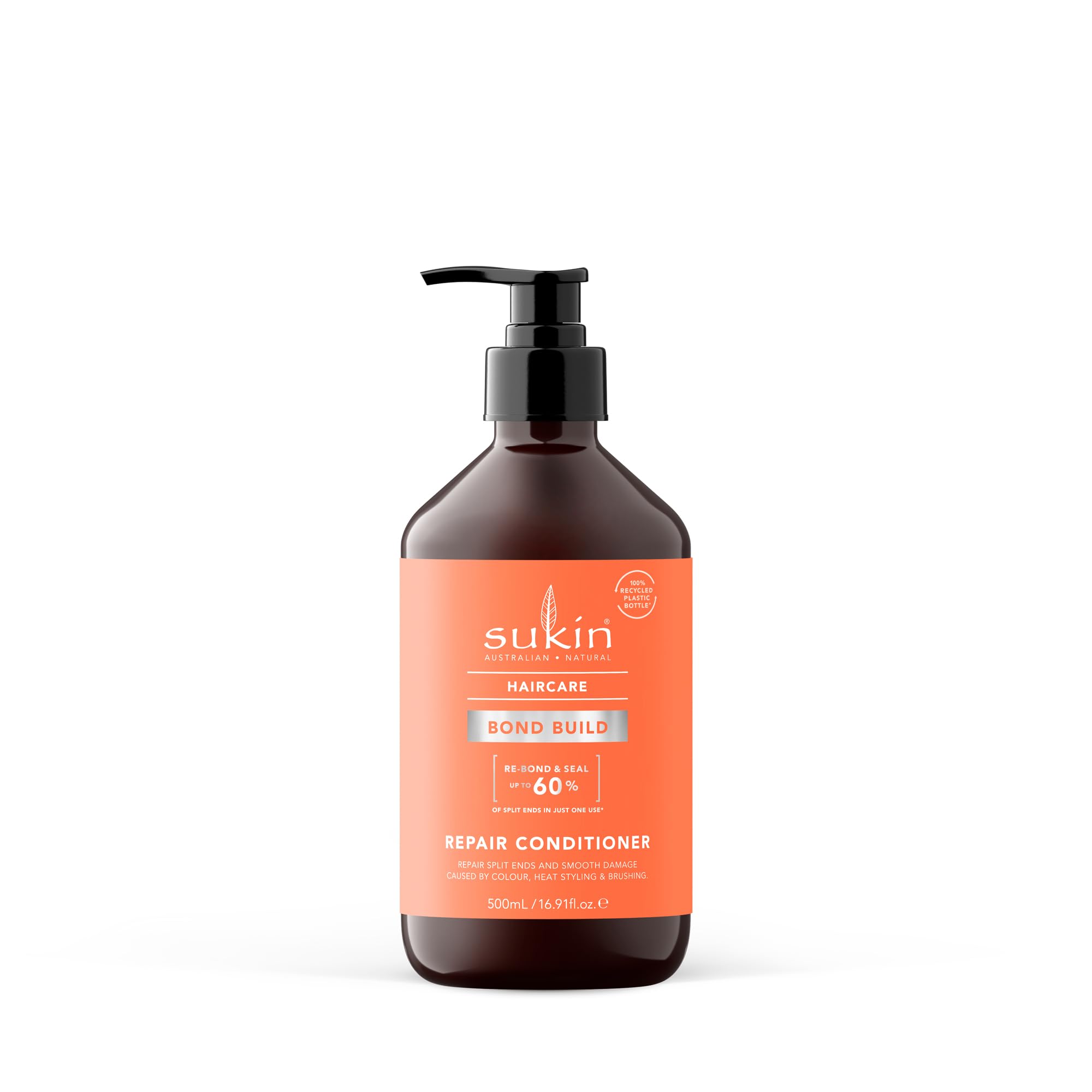 Sukin Bond Build Repair Shampoo bottle front showing natural haircare for bond repair