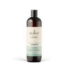 Sukin Natural Balance Shampoo bottle front for normal hair cleansing.