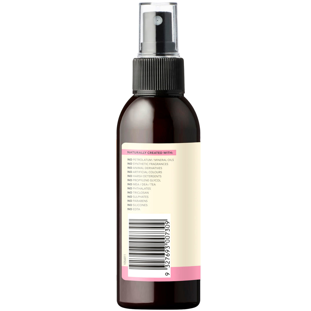 Sukin Rose Hydration Mist Toner bottle back shows ingredients and usage