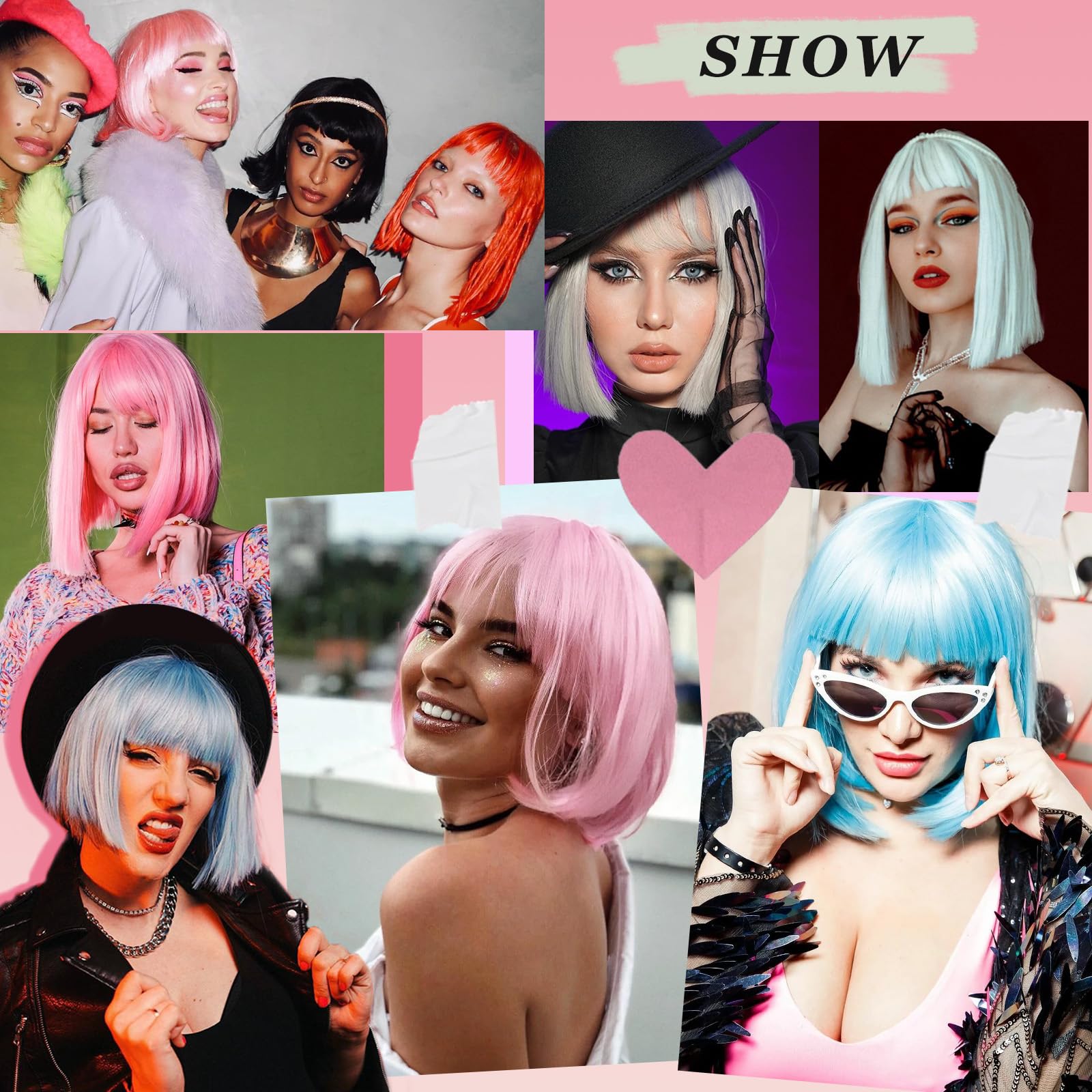 SUKRI blue wig cap detail with breathable mesh for comfort.